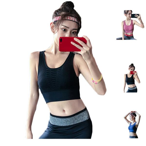 a0nijie women sport brassiere workout bra fitness vest hollow out solid gym yoga top, White;black
a0nijie women sport brassiere workout bra fitness vest hollow out solid gym yoga top, White;black