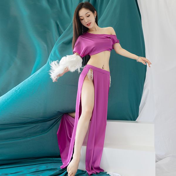 2020 new set exquisite oblique shoulder silk satin professional belly dance performance clothes practice clothes, Black;red
2020 new set exquisite oblique shoulder silk satin professional belly dance performance clothes practice clothes, Black;red
