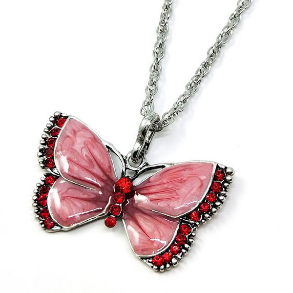 new women lady metal butterfly crystal rhinestones shape pendant chain necklace sweater jewelry gift, Silver
new women lady metal butterfly crystal rhinestones shape pendant chain necklace sweater jewelry gift, Silver
