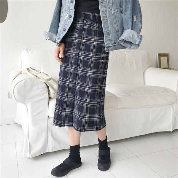 skirts ailegogo 2021 autumn winter women straight plaid midi skirt package hip preppy fashion buttons vintage female sk7759, Black
skirts ailegogo 2021 autumn winter women straight plaid midi skirt package hip preppy fashion buttons vintage female sk7759, Black
