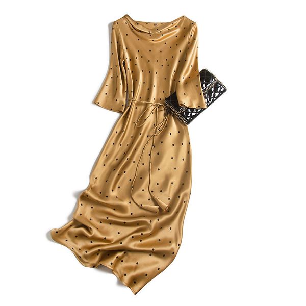 high street gold elegant dress dresses party night club dress 2020 three quarter sleeve dot ankle-length long, Black;gray
high street gold elegant dress dresses party night club dress 2020 three quarter sleeve dot ankle-length long, Black;gray