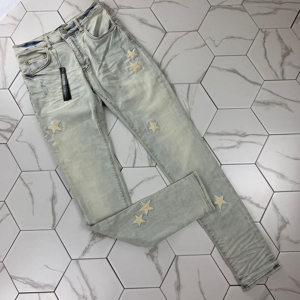 new tide brand knee hole patch jeans slim feet micro stretch personality jeans mens designer fashion brand trousers size 30-38 quality, Blue
new tide brand knee hole patch jeans slim feet micro stretch personality jeans mens designer fashion brand trousers size 30-38 quality, Blue