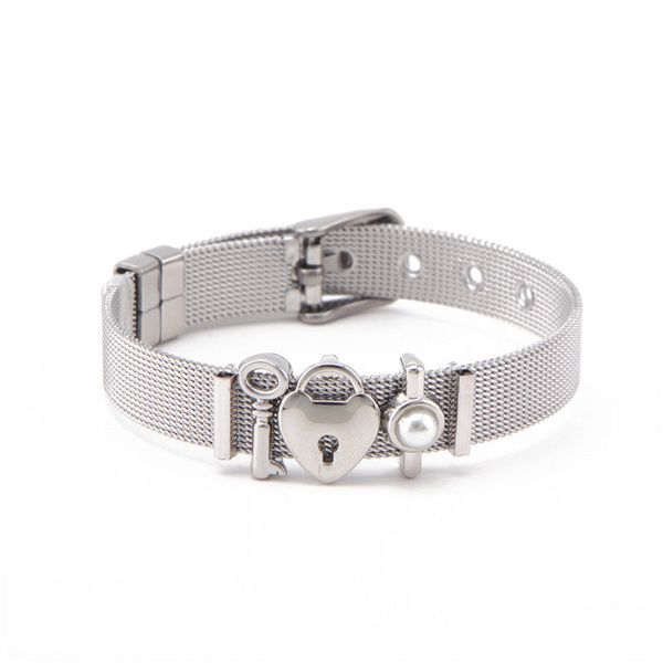 aiboduo fashion women bracelet adjustable cuff heart bangle steel cross punk style mesh cable wristband bangles b00049, Black
aiboduo fashion women bracelet adjustable cuff heart bangle steel cross punk style mesh cable wristband bangles b00049, Black