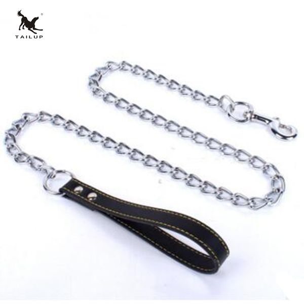 tailup pet dog leash with bells leather handle anti-bite metal dog traction rope 1.2m lead for puppy and medium sized dogs
tailup pet dog leash with bells leather handle anti-bite metal dog traction rope 1.2m lead for puppy and medium sized dogs