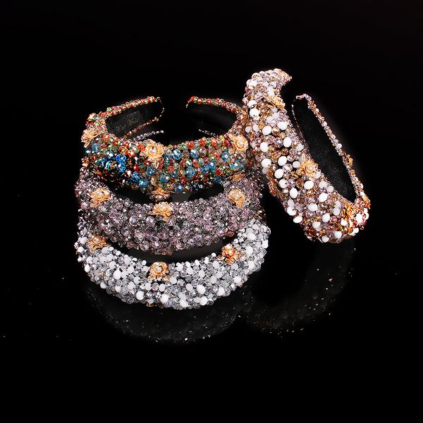 new wholesale crystal beaded fabric headband luxurious wide-brim exaggerated baroque headband specially designed for women, Silver
new wholesale crystal beaded fabric headband luxurious wide-brim exaggerated baroque headband specially designed for women, Silver