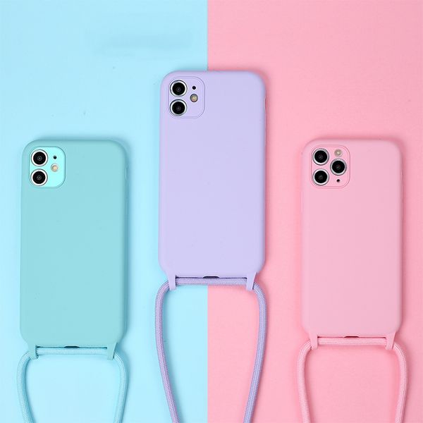 fine hole silicone designer phone case with lanyard for iphone 12 pro max case 11 pro xr xs max 8 plus phone cover
fine hole silicone designer phone case with lanyard for iphone 12 pro max case 11 pro xr xs max 8 plus phone cover
