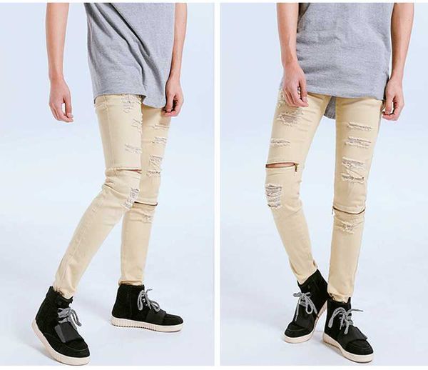 high street hip-hop jeans men's skinny slim denim pencil pants men's fashion casual cotton hole stretch jeans, Blue
high street hip-hop jeans men's skinny slim denim pencil pants men's fashion casual cotton hole stretch jeans, Blue