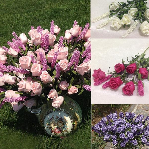 lovely wedding bridal 9 heads lavender rose artificial peony silk flowers hydrangea home decor flower arrangement
lovely wedding bridal 9 heads lavender rose artificial peony silk flowers hydrangea home decor flower arrangement