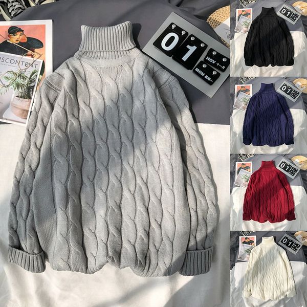 turtleneck sweater men twist knitted casual pullovers jumper black red white high collar autumn winter sweaters for men knitwear, White;black
turtleneck sweater men twist knitted casual pullovers jumper black red white high collar autumn winter sweaters for men knitwear, White;black