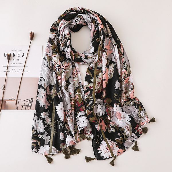 scarves women fashion daisy floral cotton viscose scarf lady tassel shawls and wraps bandana female muslim hijab sjaal 180*90cm, Blue;gray
scarves women fashion daisy floral cotton viscose scarf lady tassel shawls and wraps bandana female muslim hijab sjaal 180*90cm, Blue;gray