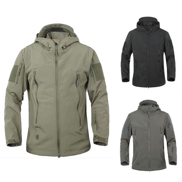men outdoor tactical army jacket softshell waterproof fleece windbreaker hunting fishing hiking sports combat coat, Blue;black
men outdoor tactical army jacket softshell waterproof fleece windbreaker hunting fishing hiking sports combat coat, Blue;black