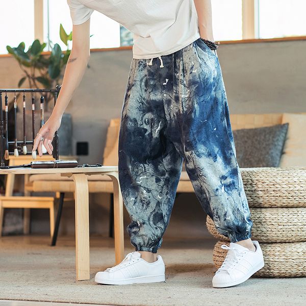 men's pants chinese style casual men printed spring summer trousers mens loose hip hop cross pant male 5xl, Black
men's pants chinese style casual men printed spring summer trousers mens loose hip hop cross pant male 5xl, Black
