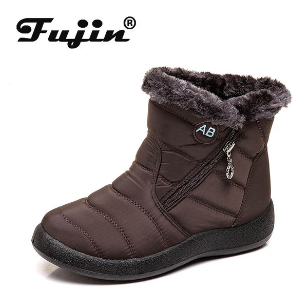 fujin women ankle boots winter new warm women's snow boots side zipper waterproof cloth low heel casual fashion women's shoes, Black
fujin women ankle boots winter new warm women's snow boots side zipper waterproof cloth low heel casual fashion women's shoes, Black