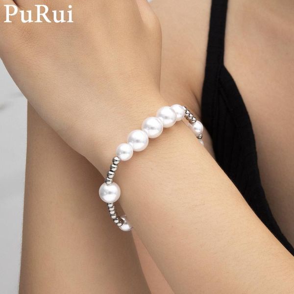 purui miniliast stainless steel beads chain bracelet for women bohemia gothic baroque pearl men bangels lovers vintage bracelet, Black
purui miniliast stainless steel beads chain bracelet for women bohemia gothic baroque pearl men bangels lovers vintage bracelet, Black