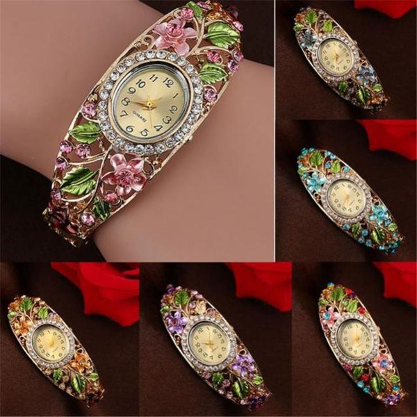 luxury women's bracelet watches rhinestone bangle crystal flower bracelet quartz wrist watch #2ap16, Slivery;brown
luxury women's bracelet watches rhinestone bangle crystal flower bracelet quartz wrist watch #2ap16, Slivery;brown