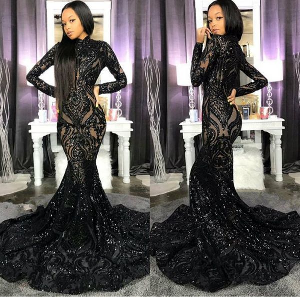 arabic black mermaid evening dresses sequins sweep train high neck bling bling prom dress long sleeves custom made luxury robe de soiree, Black;red
arabic black mermaid evening dresses sequins sweep train high neck bling bling prom dress long sleeves custom made luxury robe de soiree, Black;red