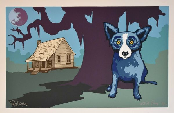 george rodrigue blue dog house home decor handpainted &hd print oil painting on canvas wall art canvas pictures 6026
george rodrigue blue dog house home decor handpainted &hd print oil painting on canvas wall art canvas pictures 6026