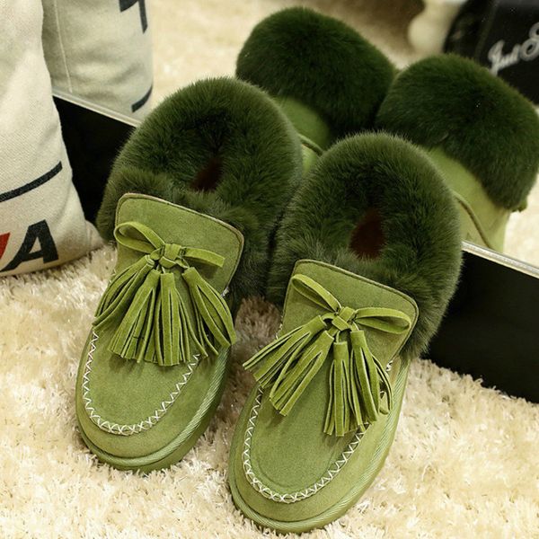 style new tassel women snow boots fur plush low bottomed flat bottomed winter women's warm anti-skid snow boots, Black
style new tassel women snow boots fur plush low bottomed flat bottomed winter women's warm anti-skid snow boots, Black