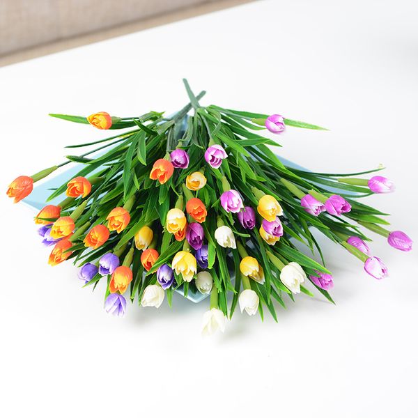 7 heads artificial tulips flowers pe rose decor lavender colors nut and tail latex for wedding party bridal bouquet decoration
7 heads artificial tulips flowers pe rose decor lavender colors nut and tail latex for wedding party bridal bouquet decoration