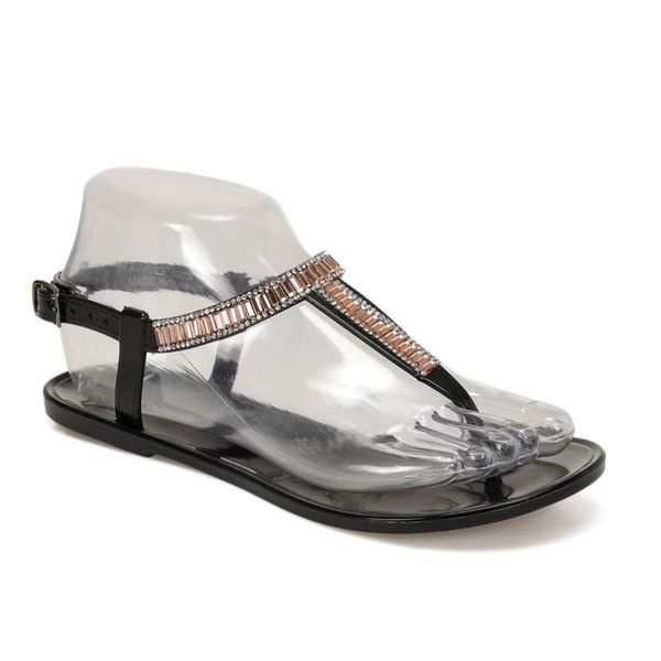 flo 91.400105.z gray women 's slippers polaris, Black