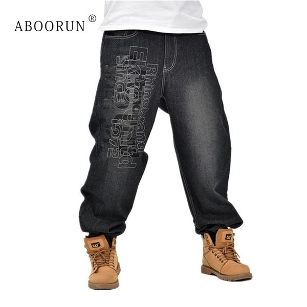 men's jeans aboorun black baggy men hip hop designer letter printing pants loose style plus size 30-46 w2187, Blue
men's jeans aboorun black baggy men hip hop designer letter printing pants loose style plus size 30-46 w2187, Blue