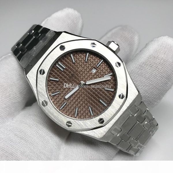 brown dial womens watch good quality 33mm size royal oak quartz silver stainless steel bracelet folding buckle sapphire glass, Slivery;brown
brown dial womens watch good quality 33mm size royal oak quartz silver stainless steel bracelet folding buckle sapphire glass, Slivery;brown
