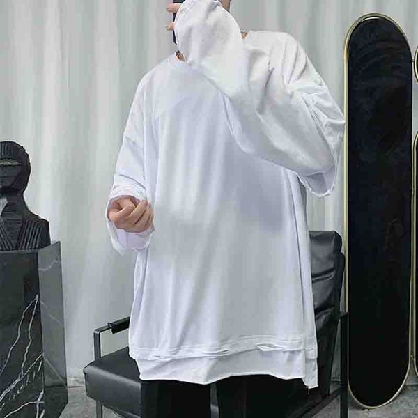 korean autumn fake two piece tattered sweater ins men's casual solid color versatile loose hong kong style simple bottoming shir, White;black
korean autumn fake two piece tattered sweater ins men's casual solid color versatile loose hong kong style simple bottoming shir, White;black