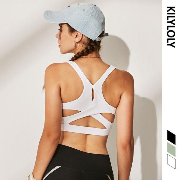 women's high impact cross back workout sports bras pad removable shockproof stretchy gym workout bra for yoga, White;black
women's high impact cross back workout sports bras pad removable shockproof stretchy gym workout bra for yoga, White;black
