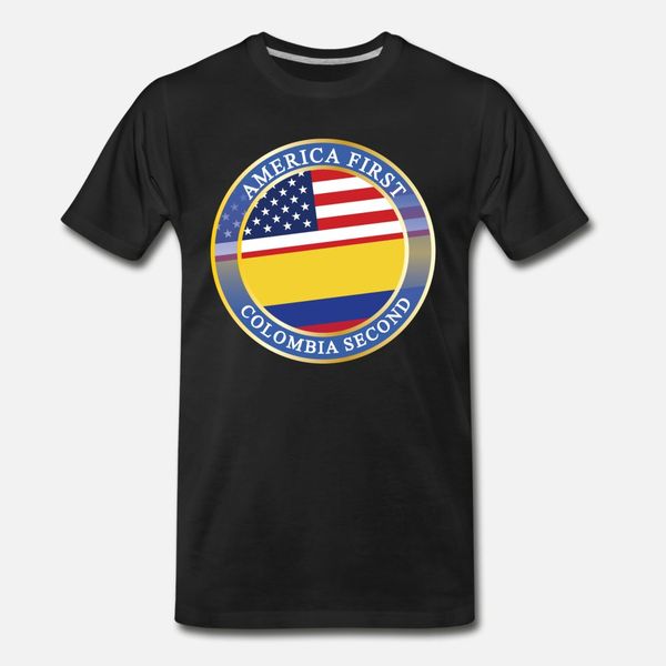 america first colombia second t shirt men printing cotton round neck novelty interesting humor spring autumn natural shirt, White;black
america first colombia second t shirt men printing cotton round neck novelty interesting humor spring autumn natural shirt, White;black
