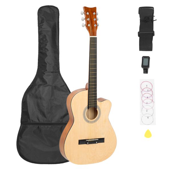 spruce 38 inch front cutaway folk guitar with bag board belt liquid crystal tuner strings set burlywood
spruce 38 inch front cutaway folk guitar with bag board belt liquid crystal tuner strings set burlywood