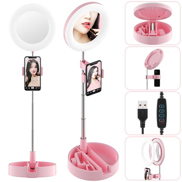 ring light 6 inches led video light deskfill lamp with phone holder mirror portable for makeup selfie live stream smartphone
ring light 6 inches led video light deskfill lamp with phone holder mirror portable for makeup selfie live stream smartphone