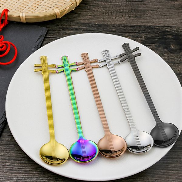 spoons 1pc yueqin shaped stainless steel coffee stirring scoops music spoon for dessert ice cream cafe bar tableware kitchen
spoons 1pc yueqin shaped stainless steel coffee stirring scoops music spoon for dessert ice cream cafe bar tableware kitchen