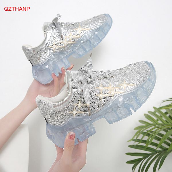 new diamond sneaker casual shoes woman clear platforms bling bling women sneakers lace up thick bottom zapatos de mujer, Black
new diamond sneaker casual shoes woman clear platforms bling bling women sneakers lace up thick bottom zapatos de mujer, Black