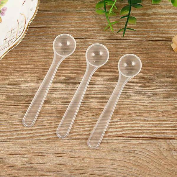 2500pcs 1g/2ml clear plastic measuring spoon for coffee milk protein powder kitchen scoop
2500pcs 1g/2ml clear plastic measuring spoon for coffee milk protein powder kitchen scoop
