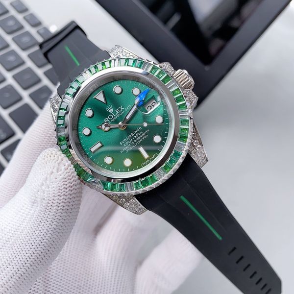 2020 new 40mm popular men's luxury watch white panel Sapphire Men's automatic sports leisure men's Rubber Watch
2020 new 40mm popular men's luxury watch white panel Sapphire Men's automatic sports leisure men's Rubber Watch