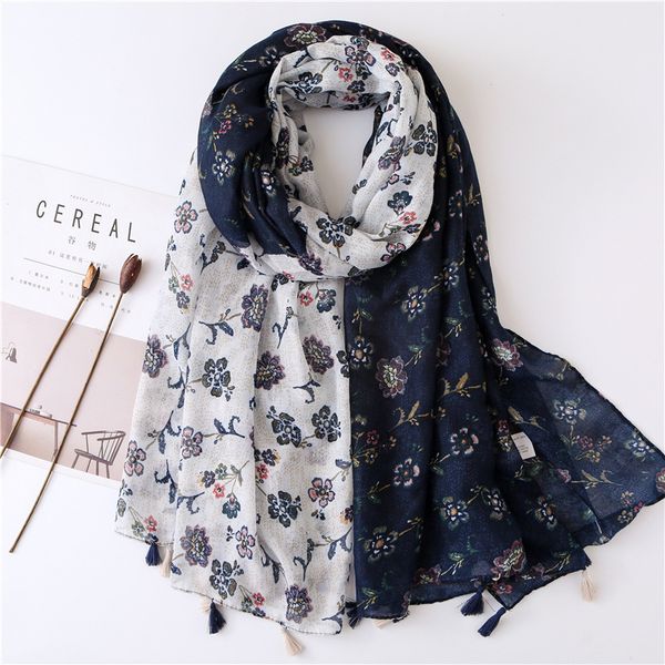 visrover fashion summer flower printing hijab scarf women scarf shawls foulard beach tassel cover-ups wraps, Blue;gray
visrover fashion summer flower printing hijab scarf women scarf shawls foulard beach tassel cover-ups wraps, Blue;gray