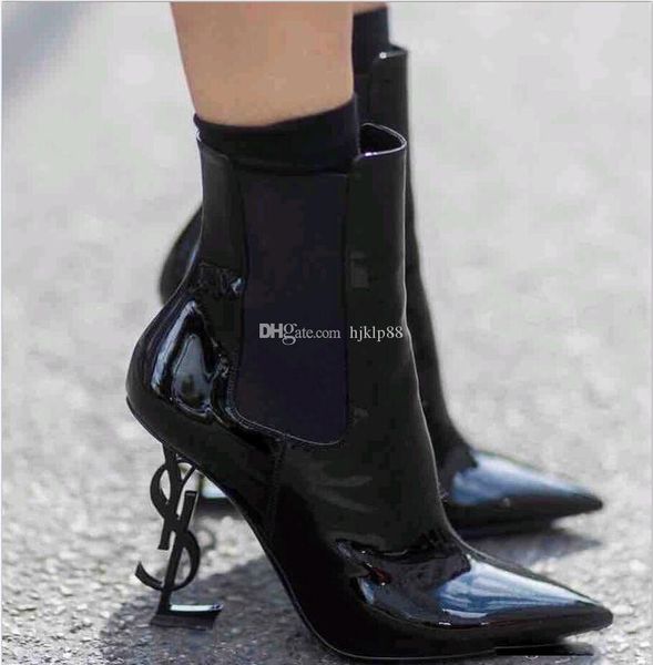 spring fall black patent leather wedding bridal shoes for bride luxury pointed toe letters high heels pumps ladies boots 10cm 8cm
spring fall black patent leather wedding bridal shoes for bride luxury pointed toe letters high heels pumps ladies boots 10cm 8cm