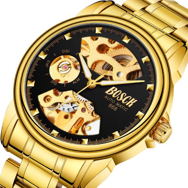 golden business mens watches automatic watch skeleton male clock luminous self-wind men mechanical wrist watch, Slivery;brown
golden business mens watches automatic watch skeleton male clock luminous self-wind men mechanical wrist watch, Slivery;brown