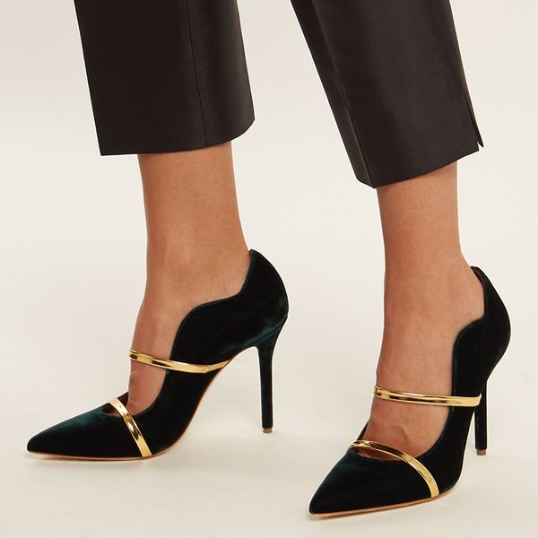 fashion ladies double bling straps velevt pumps shoes slip on thin heel party wave shape low cut point toe ladies high heel, Black
fashion ladies double bling straps velevt pumps shoes slip on thin heel party wave shape low cut point toe ladies high heel, Black