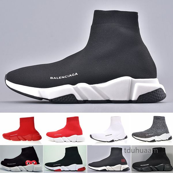 2019 new paris speed trainers knit sock shoe original designers mens womens sneakers high quality casual shoes with nanso, Black
2019 new paris speed trainers knit sock shoe original designers mens womens sneakers high quality casual shoes with nanso, Black