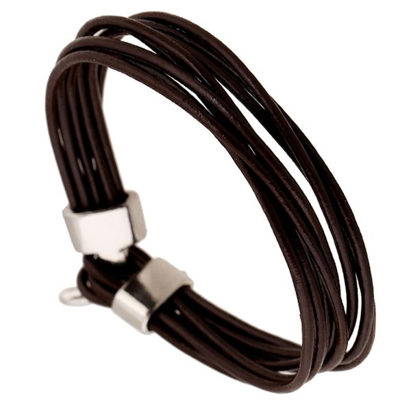 tennis multiple layer handmade wrap bracelet simple casual man bangle black/brown genuine leather wristband male jewelry quality, Golden;silver
tennis multiple layer handmade wrap bracelet simple casual man bangle black/brown genuine leather wristband male jewelry quality, Golden;silver