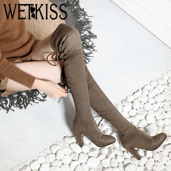 wetkiss stretch thigh high boot 9 colors big size lady high heels winter woman over the knee bootss faux suede women shoes, Black
wetkiss stretch thigh high boot 9 colors big size lady high heels winter woman over the knee bootss faux suede women shoes, Black