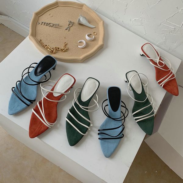 pointed toe women summer slippers thin mid heels slides casual pumps slip on slides fashion dress shoes hollow sandals, Black
pointed toe women summer slippers thin mid heels slides casual pumps slip on slides fashion dress shoes hollow sandals, Black