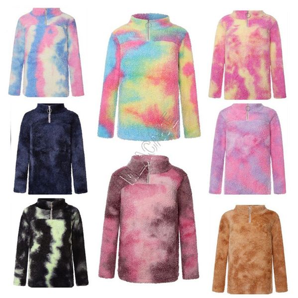 women's tie-dyed woolen sweater sherpa fleece hoodies coat winter warm plush furry pullover jacket zipper collar blouses outerwear d917, White
women's tie-dyed woolen sweater sherpa fleece hoodies coat winter warm plush furry pullover jacket zipper collar blouses outerwear d917, White