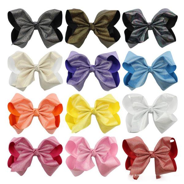 new 8 inch large bows hair clips colorful gradient carnival festival party hair bow halloween accessories, Slivery;white
new 8 inch large bows hair clips colorful gradient carnival festival party hair bow halloween accessories, Slivery;white