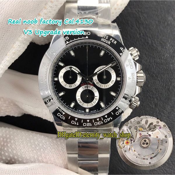 v3 super version n 904l steel case cal.4130 sa4130 chronograph automatic black dial mens watch ceramic bezel 116500 116520 satch watches, Slivery;brown
v3 super version n 904l steel case cal.4130 sa4130 chronograph automatic black dial mens watch ceramic bezel 116500 116520 satch watches, Slivery;brown