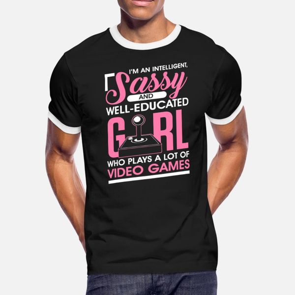 gamer intelligent educated sassy girl funny video t shirt men print short sleeve o-neck gents anti-wrinkle building spring novelty shirt
gamer intelligent educated sassy girl funny video t shirt men print short sleeve o-neck gents anti-wrinkle building spring novelty shirt