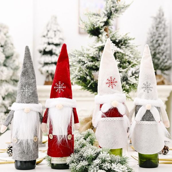 39*13cm christmas wine bottle decorative cover wine bottle santa claus hat sweater bags for xmas party tables decor
39*13cm christmas wine bottle decorative cover wine bottle santa claus hat sweater bags for xmas party tables decor