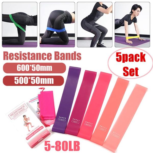 resistance bands 5pcs/set elastic for fitness gum yoga workout sport rubber training exercise equipments
resistance bands 5pcs/set elastic for fitness gum yoga workout sport rubber training exercise equipments