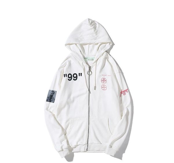 02 mens loose jackets ow europe code 99 printing zipper hoodies men women couples terry cardigan coat 786, Black
02 mens loose jackets ow europe code 99 printing zipper hoodies men women couples terry cardigan coat 786, Black